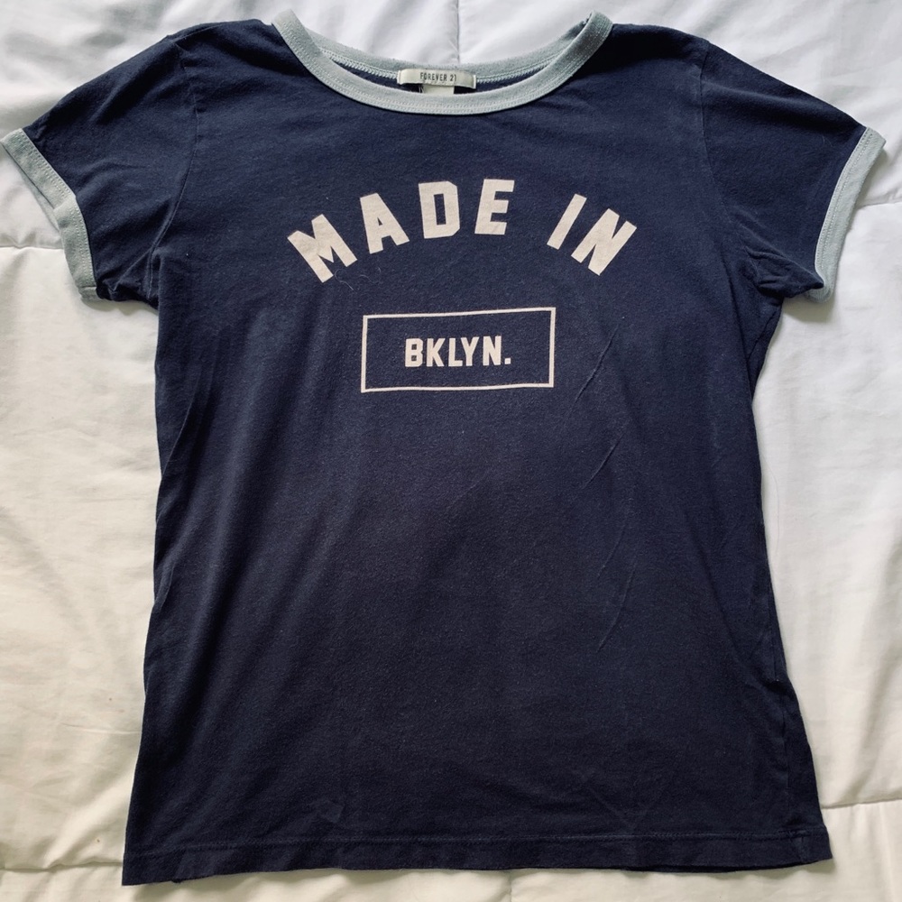 blue brooklyn t-shirt